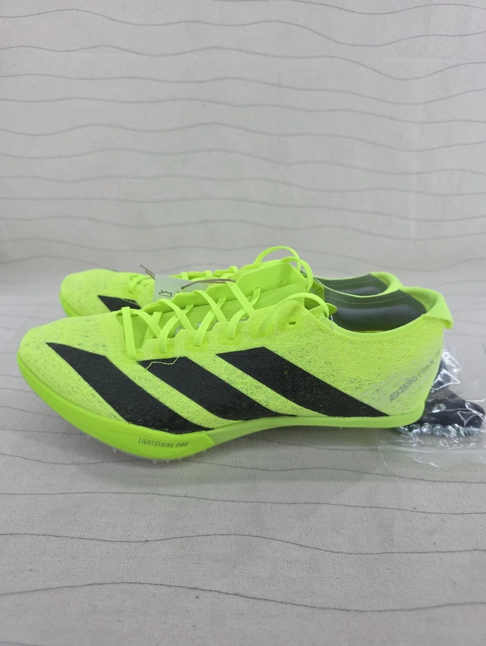 Adidas Mens Adizero Prime SP 3 Strung Lucid Lemon Track Cleats IH5800 Sz 7 NEW